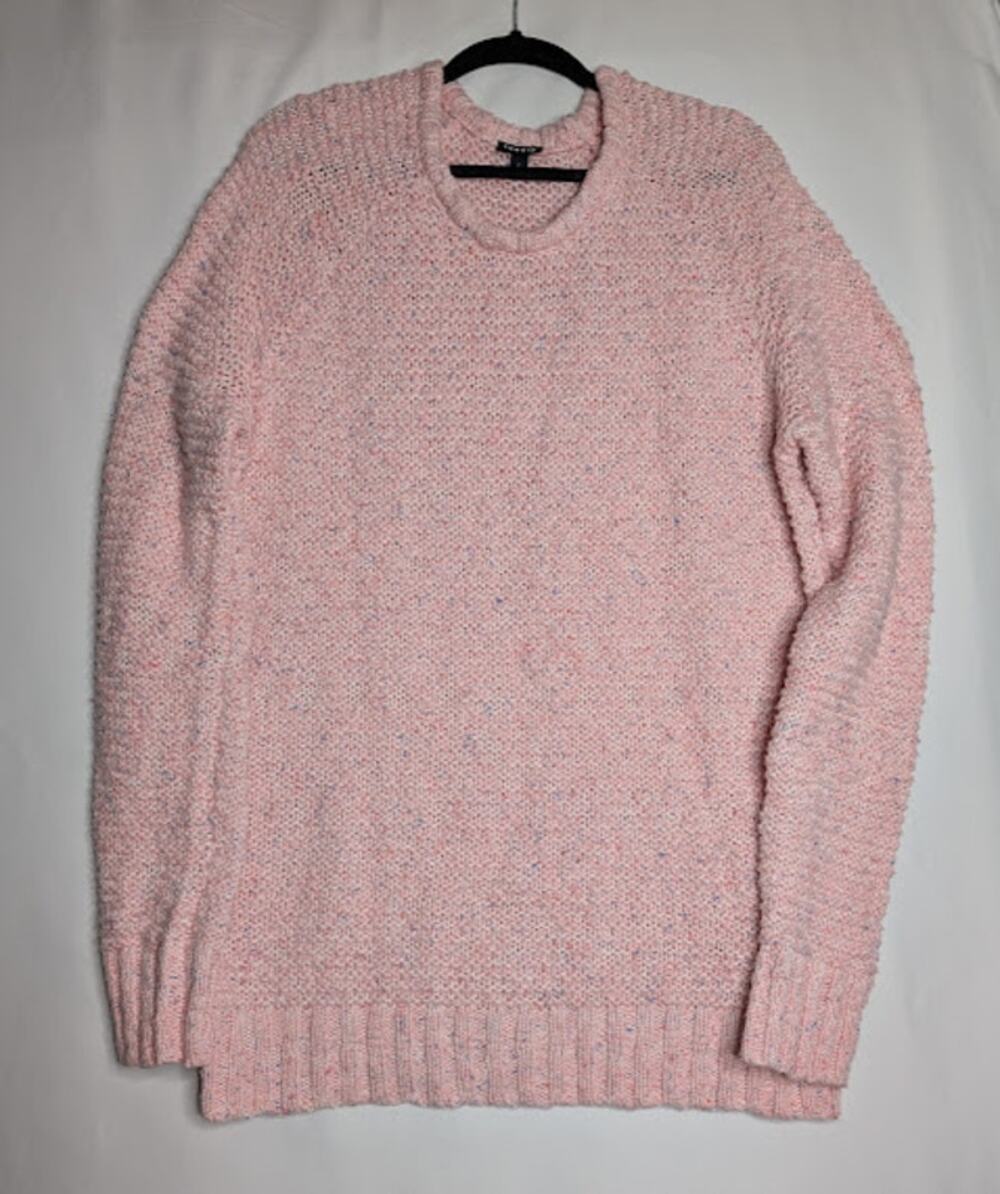 TORRID Pink blue speckled long oversized cozycore sweater Size  1X Soft Girl